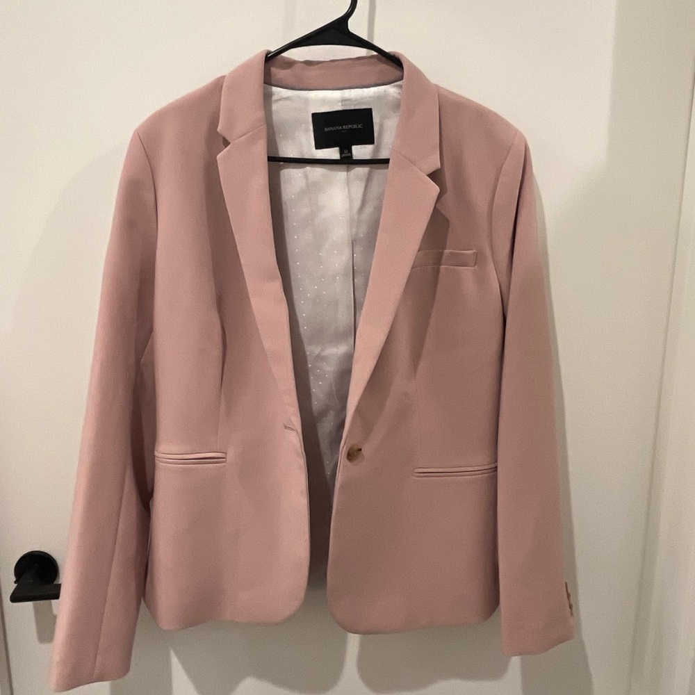 Banana Republic Blush Blazer Size 12
